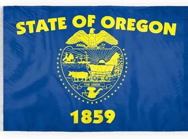 AGAS Oregon State Motorcycle Flag 6x9 inch