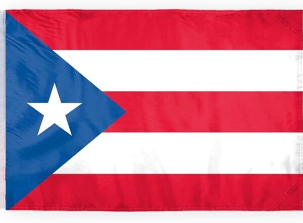 AGAS Puerto Rico State Motorcycle Flag 6x9 inch