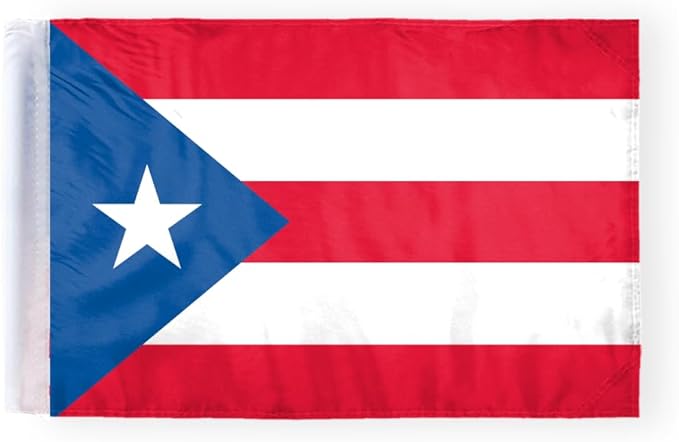AGAS Puerto Rico State Motorcycle Flag 6x9 inch