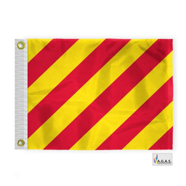 AGAS Yankee Code Y Marine Signal 1x1.25 Ft Flag - Printed 200D Nylon