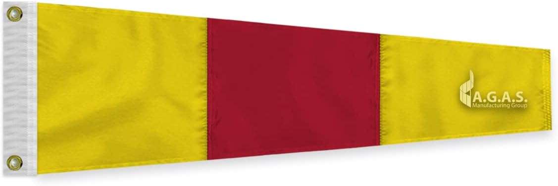 AGAS No 10 Pennant Code of Signals - 32 In x 9 Ft - Printed 200 Nylon AGAS No 10 Pennant Code of Signals - 32 In x 9 Ft - Printed 200 Nylon