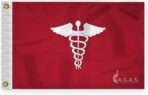 AGAS Surgeon Officers Flag - 12 x 18 Inch - Printed 200D Nylon