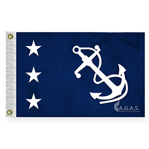 AGAS Past Commodore Officers Flag - 12 x 18 Inch