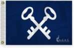 AGAS Quartermaster Officers Flag - 12 x 18 Inch - Printed 200D Nylon