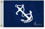 AGAS Port Captain Officers Flag - 12 x 18 Inch - Printed 200D Nylon