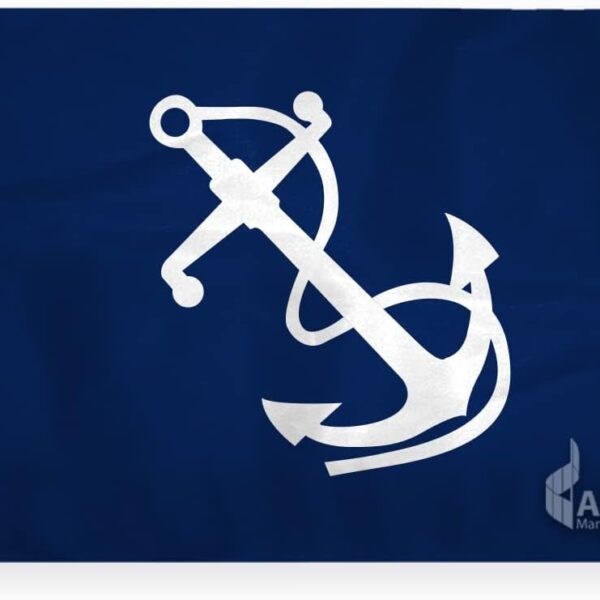 AGAS Port Captain Officers Flag - 12 x 18 Inch - Printed 200D Nylon