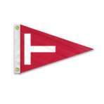 AGAS Tag Pennant - 12 x 18 Inch - Printed 200D Nylon - Stitched Edges