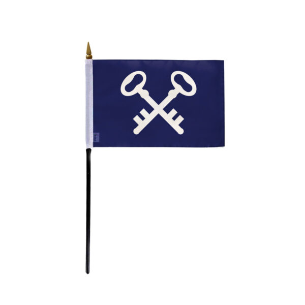 AGAS Quartermaster Officers Flag on Staff - 4 x 6 Inch