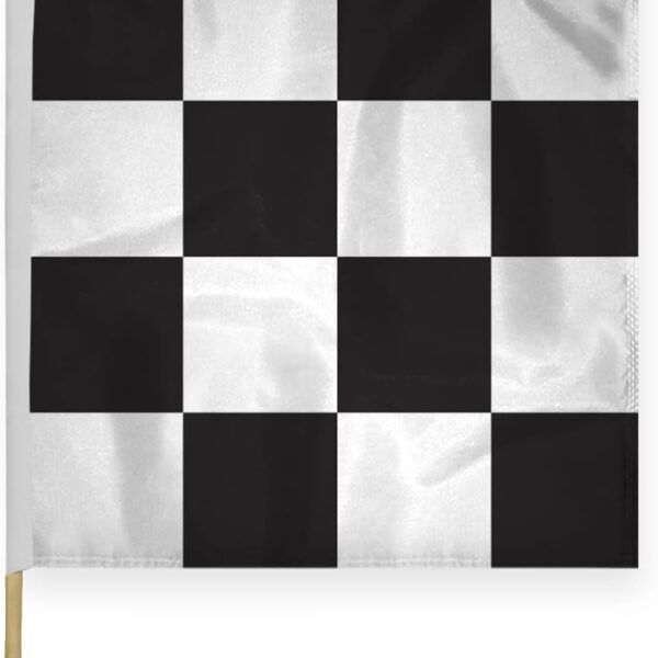 AGAS Checkered Racing Flags Black White Pattern - 30x30 inch