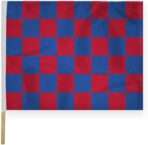 AGAS Checkered Racing Flags Red Blue Pattern - 24x30 inch