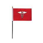 AGAS Surgeon Officers Flag on Staff - 4 x 6 Inch