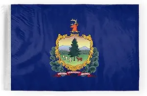 AGAS Vermont State Motorcycle Flag 6x9 inch