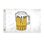 AGAS Beer Mug Novelty Boat Flag - 12 x 18 inch - Double Sided Printed 200D Nylon