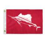 AGAS Sailfish Novelty Boat Flag - 12 x 18 inch - Double Sided Printed 200D Nylon