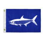 AGAS Tarpon Novelty Boat Flag - 12 x 18 inch - Double Sided Printed 200D Nylon
