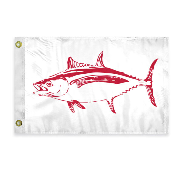 AGAS Albacore Novelty Boat Flag - 12 x 18 inch - Double Sided Printed 200D Nylon