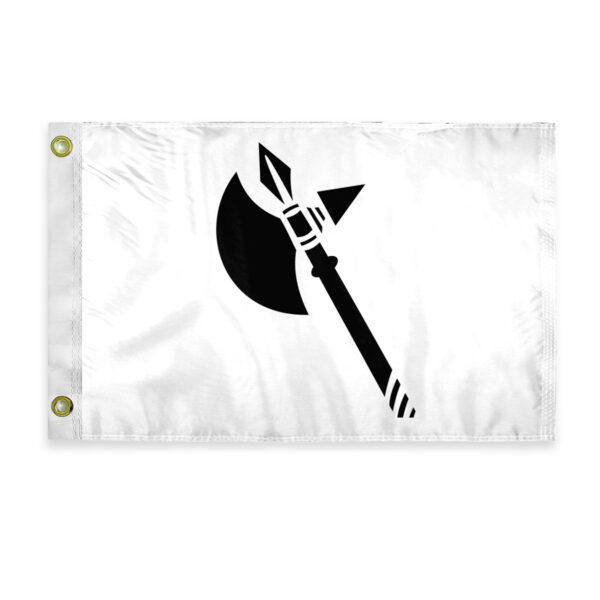 AGAS Battle Axe Novelty Boat Flag - 12 x 18 inch - Double Sided Double Sided Printed 200D Nylon