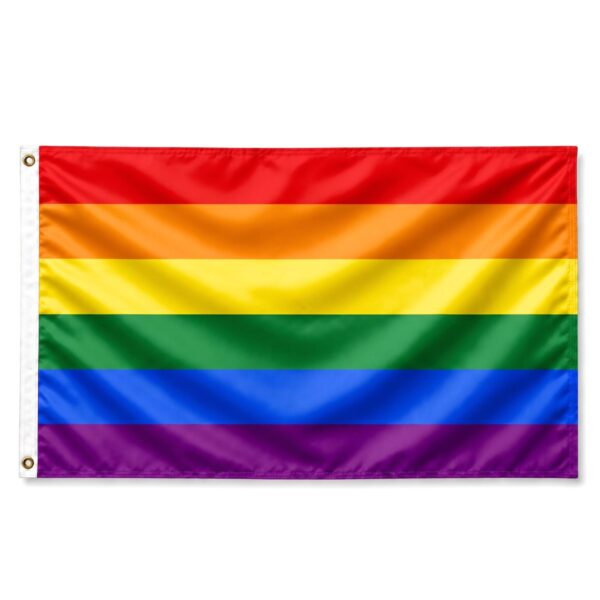 Rainbow 2x3 ft Nylon 200D Pride Flags