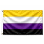 Nonbinary 2x3 ft Nylon 200D Pride Flags