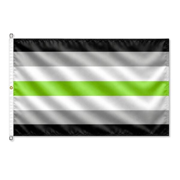 Agender 8x12 ft Nylon 200D Pride Flags