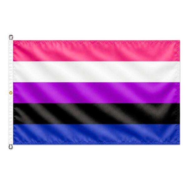 Genderfluid 8x12 ft Nylon 200D Pride Flags