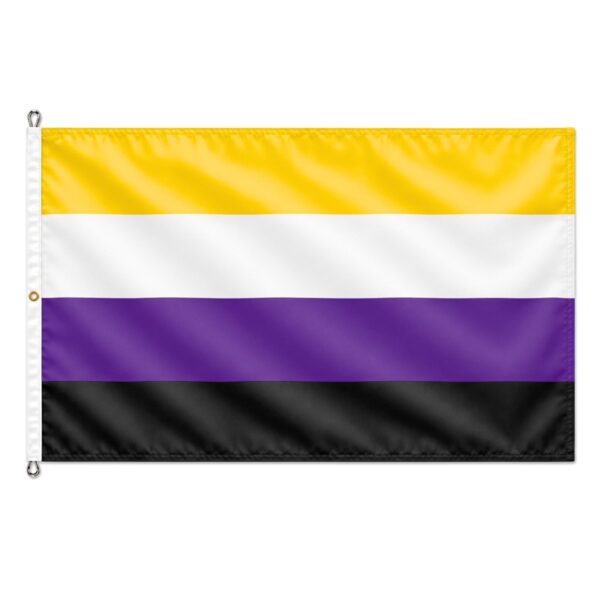 Nonbinary 8x12 ft Nylon 200D Pride Flags
