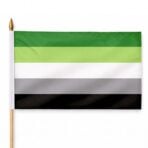 Aromantic 12X18 inc Pride Flags