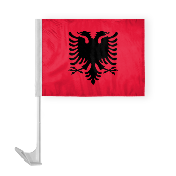 AGAS Albanian Country Car Flag Premium 10.5x15 inch