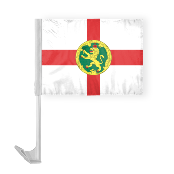 AGAS Alderney Premium Car Flag 10.5x15 inch - Printed Double Sided on Super Knit Polyester
