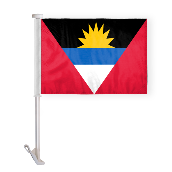 AGAS Antigua & Barbuda Car Flag 12x16 inch Polyester