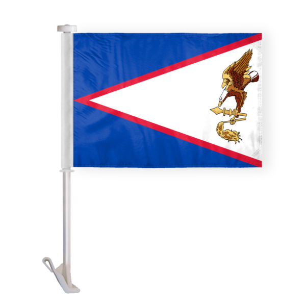 AGAS American Samoa Car Flag 12x16 inch Polyester Fabric Double Stitched