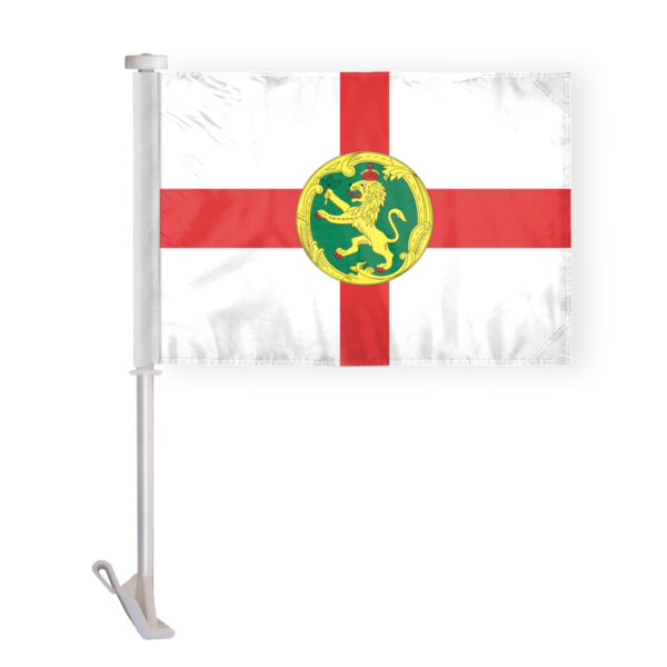 AGAS Alderney Car Flag 12x16 inch - Printed Single Sided on Polyester
