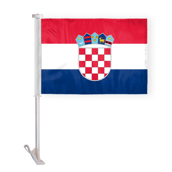 AGAS Croatia Car Flag 12x16 inch Polyester