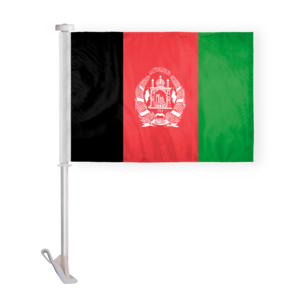 AGAS Afghanistan Car Flag 12x16 inch Double Stitched Edges 100% Polyester