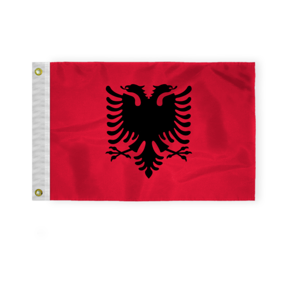 AGAS Albania Country 12x18 inch Mini Albania Flag 200D Nylon