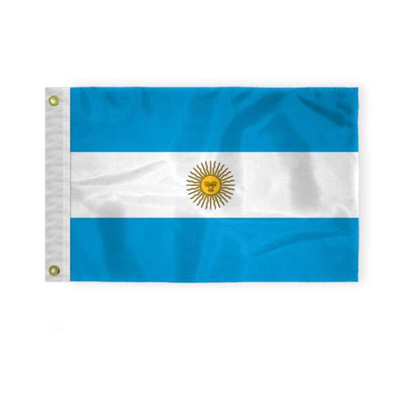 AGAS Argentina Boat Flag with Seal - 12x18 inch