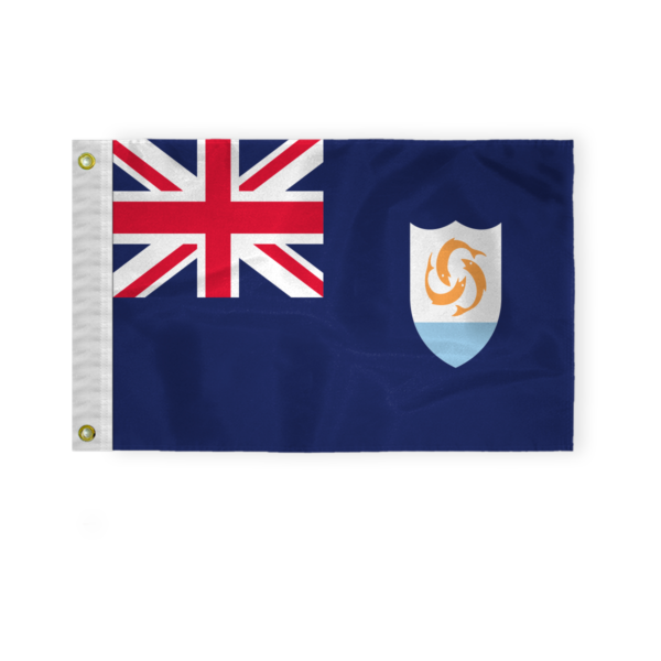 AGAS Anguilla 12x18 inch Mini Anguilla Flag 200D Nylon