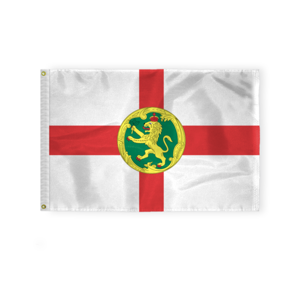 AGAS Alderney Channel Islands flag 2x3 ft - Printed Single Sided on 200D Nylon