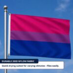 Bisexual 4x6 ft Nylon 200D Pride Flags