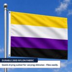 Non binary 4x6 ft Nylon 200D Pride Flags