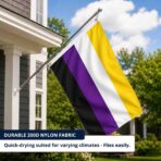 Nonbinary 2x3 ft Nylon 200D Pride Flags