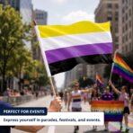 Nonbinary 12X18 inch Pride Flags