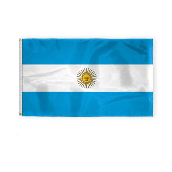 AGAS Argentina Flag with Seal- 3x5 ft - Printed Single Sided on 200D Nylon