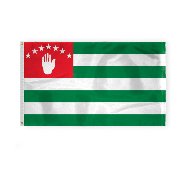 AGAS Abkhazia National Flag 3x5 ft 200D Nylon Fabric