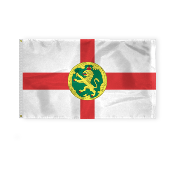 AGAS Alderney Island Flag 3x5 ft - Printed Single Sided on 200D Nylon - Stitched Edges