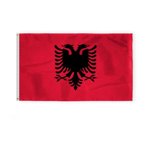 AGAS Albania Country Flag 3x5 ft 200D Nylon Fabric Double Stitched Canvas