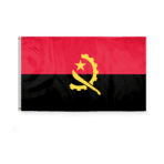 AGAS Angola Flag 3x5 ft Polyester Fabric Double Stitched Polyester