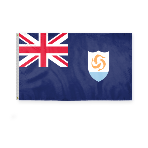 AGAS Anguilla Flag 3x5 ft Polyester Fabric Double