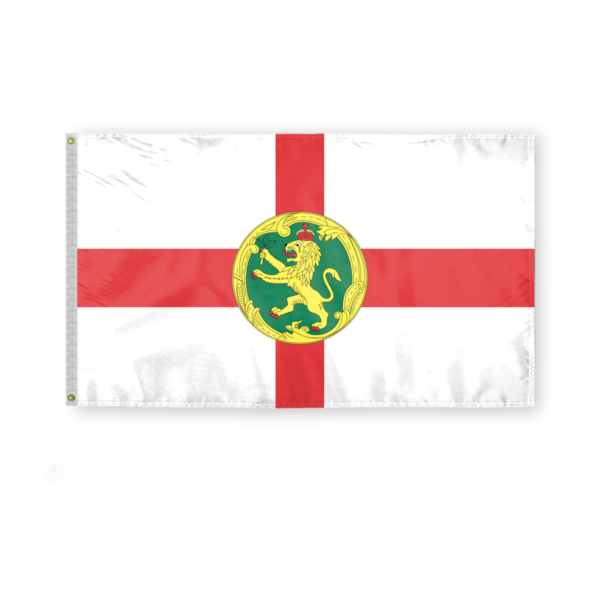AGAS Alderney Guernsey flag 3x5 ft - Printed Single Sided on Polyester