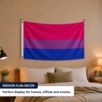 Bisexual 4x6 ft Nylon 200D Pride Flags